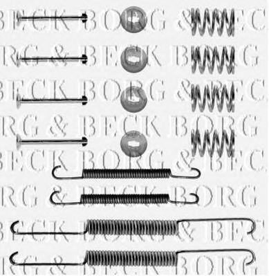 BORG & BECK bbk6114 -  Комплектующие, колодки дискового тормоза
